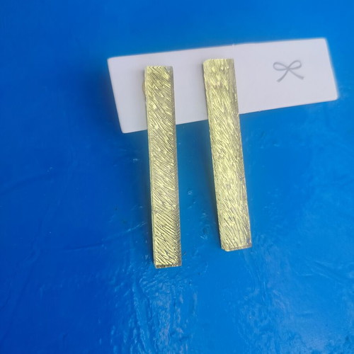 Just Gold Earrings on Gold Steel Base made to order