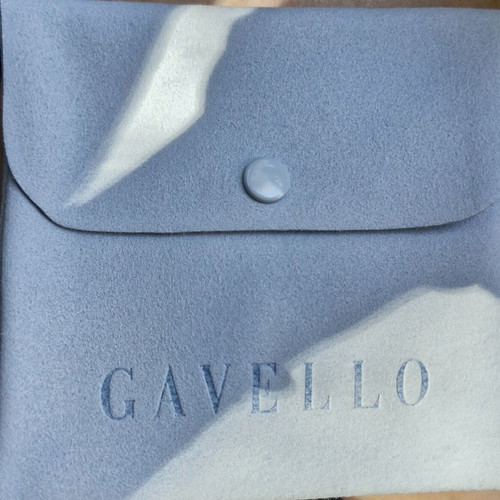 Very Gavello K9 gold ring with eye, size 51, turquoise and gold