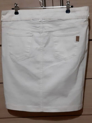 Φούστα Mango τζιν λευκή Large 40 stretch σαν καινούρια