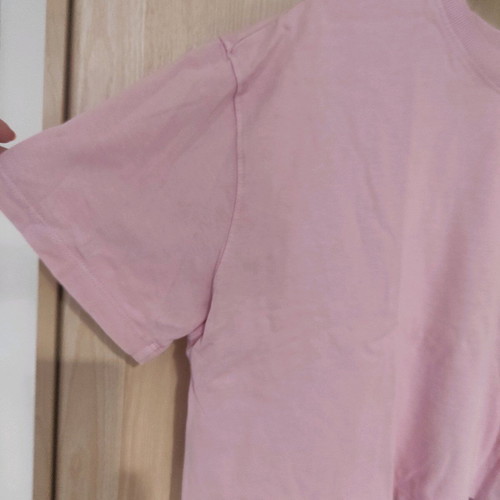 Blouse used pink, short with wide sleeves, size XL