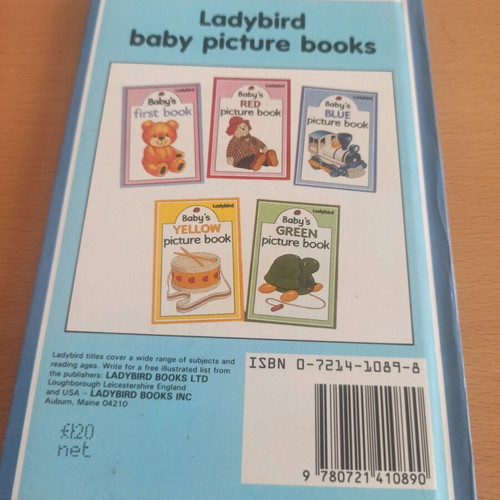 Baby's Blue Picture Book like new, English, hardcover