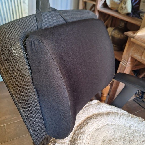 Memory Foam Lumbar Support Pillow like new for Office Chair or Car