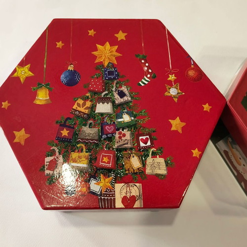 Christmas boxes new, pack of 2 pieces