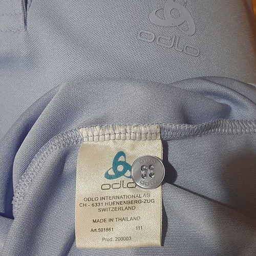 Odlo short-sleeve shirt with collar new, size S/M, blue turquoise