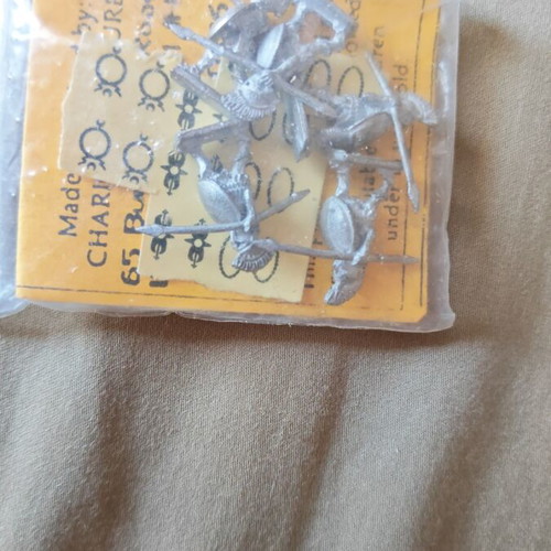 Chariot Miniatures metal warrior figures set of 5, new