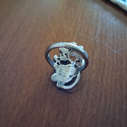 Ring with Rose New, Medical Steel, Size 57