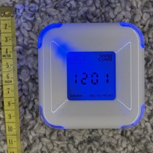 Digital Clock Alarm and Room Thermometer with 4 Functions like new