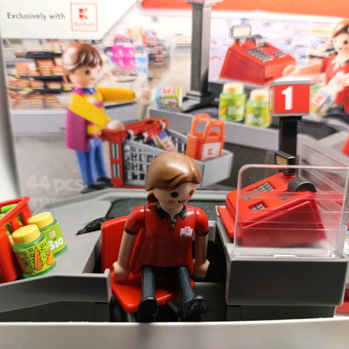 Playmobil City Life Kaufland Kasse 71387 like new, limited edition
