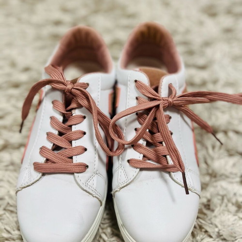 Mairiboo pink sneakers with rhinestones like new, women's casual shoes