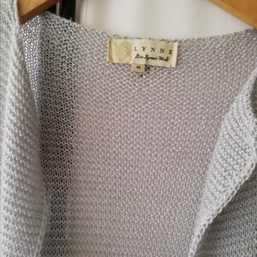 Lynne cardigan like new, grey, lightweight knit for spring-summer