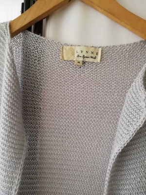 Lynne cardigan like new, grey, lightweight knit for spring-summer