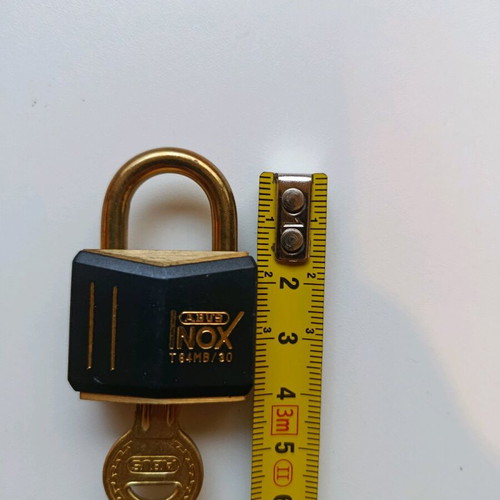 Λουκέτο Abus Inox vintage με κλειδί σαν καινούργιο