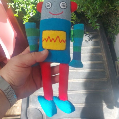 Barefoot Hand Made Plush Toy like new