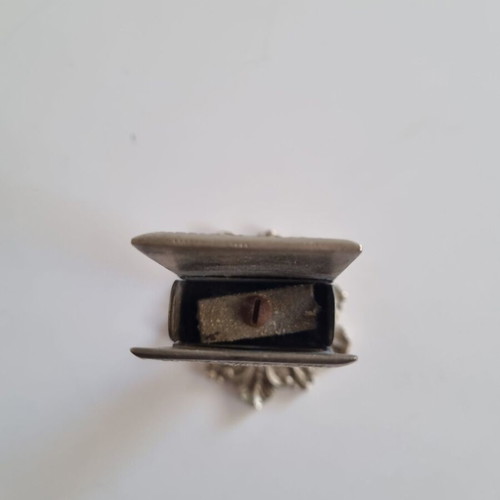 Vintage metal letter clip with double-headed eagle used