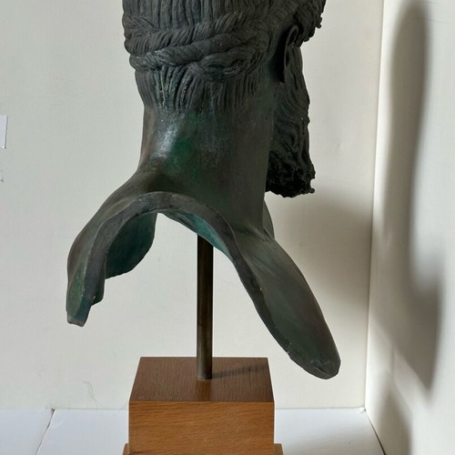 Bust Head of Zeus or Poseidon of Artemision like new, official plaster cast