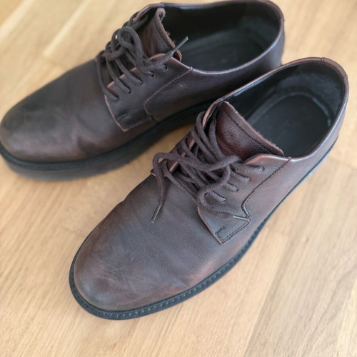 Massimo Dutti brown shoes like new, size 41, derby style