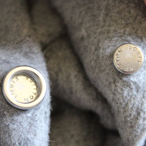Louis Vuitton puffer jacket, size 46, grey