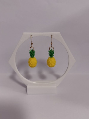 Pineapple earrings new, green and yellow