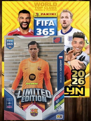 Κάρτα Szczesny limited FIFA 365 2026 Adrenalyn XL Barcelona καινούργια