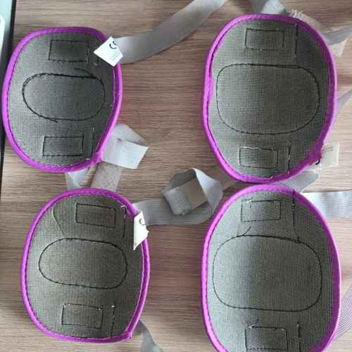 Protective Knee Pads and Elbow Pads set fuchsia, like new, 4 pcs