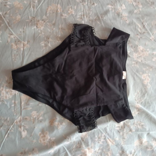 SugarFree black high-waisted bikini like new, size S-M