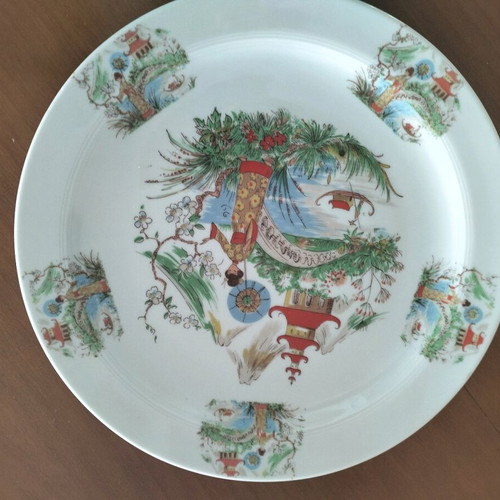 Bavaria Germany porcelain pasta set new with 6 plates
