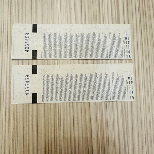 Athens 2004 Olympic Games Tickets Athletics OAKA Pair like new