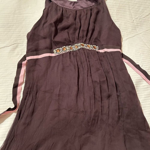 Silk blouse Sandro like new, brown, small