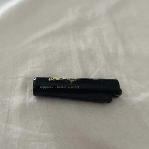 Clipper lighter best of luck 3/4 used, empty for collectible use