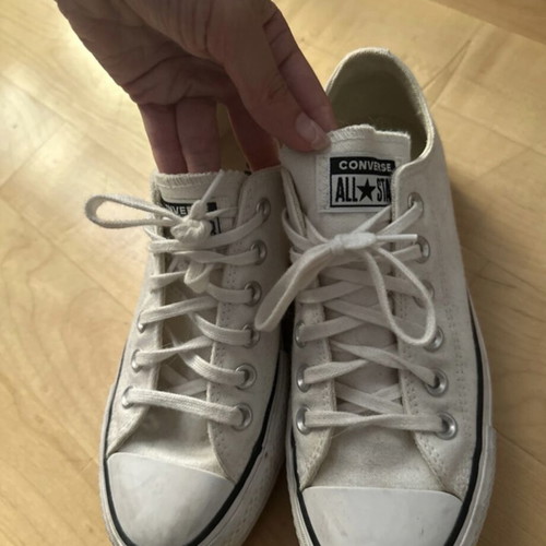 Converse Chuck Taylor All Star Platform Low sneakers used, size 37, white beige
