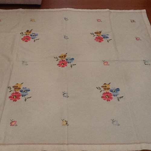 Woven Cretan Tablecloth 1.60m x 1.60m like new