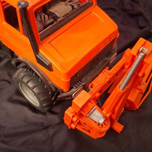Bruder asphalt paving truck toy