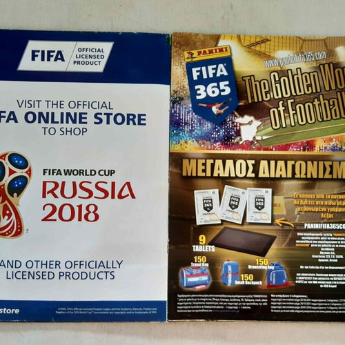 Fifa 365 Panini 2018 sticker album used, 28 missing stickers