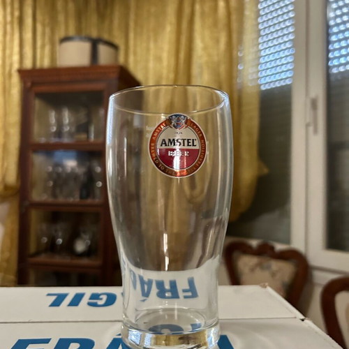 Amstel beer glasses new, pack of 6 pieces