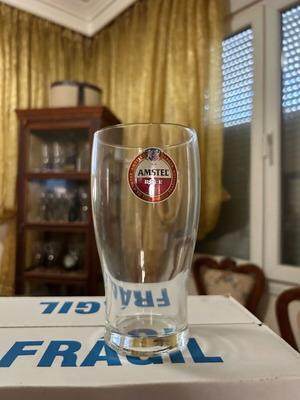 Amstel beer glasses new, pack of 6 pieces