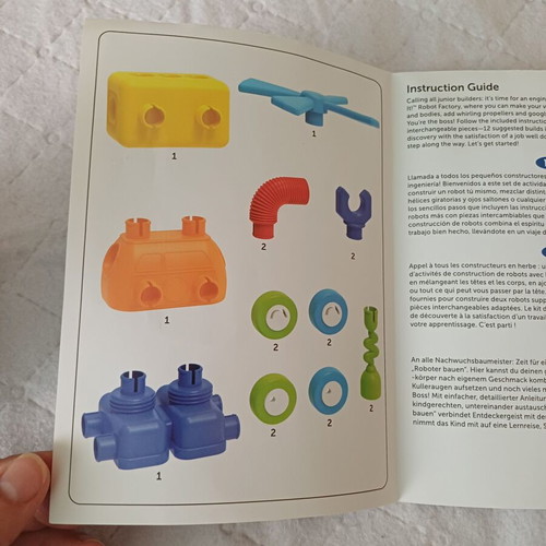 Learning Resources 1-2-3 Build It! Robot Factory educational toy like new for 2+ years