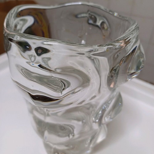Costa Boda vase used heavy crystal