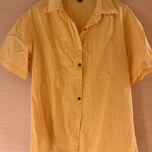 Shein short-sleeve shirt like new, yellow, XS