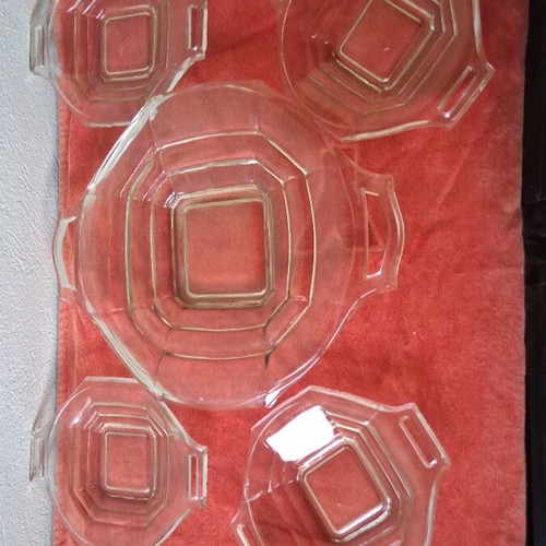 Serving plate with 5 small plates like new, 1950s-60s