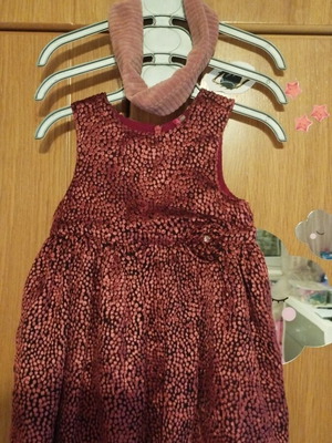 Orchestra baby dress for girl 1-2 years used with hairband