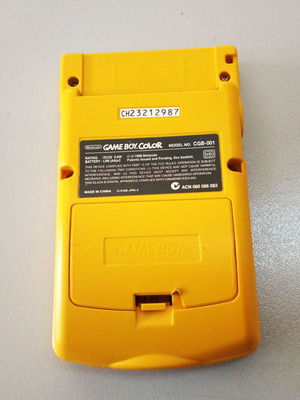 Nintendo Game Boy Color κίτρινο μεταχειρισμένο, λειτουργική πλακέτα, για επισκευή οθόνης