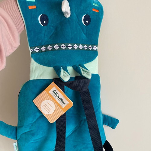 Lilliputiens backpack new, blue children's plush bag