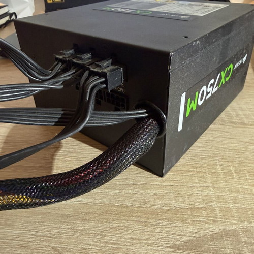 Corsair CX750M power supply, faulty, overheats and shuts down