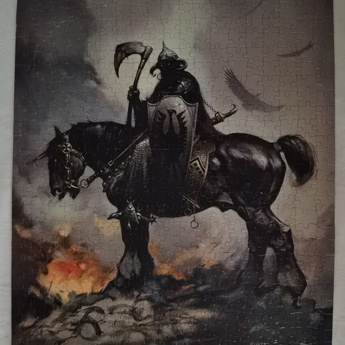 Death Dealer Frazetta puzzle used, 551 pieces