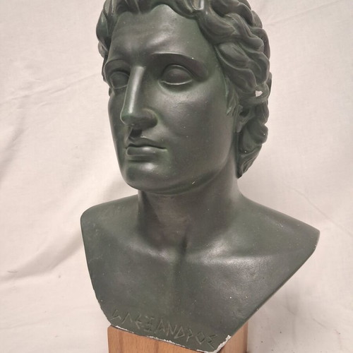 Bust of Alexander the Great by Spyros Goggakis like new