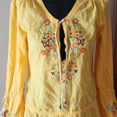 Tommy Hilfiger women's blouse used, size M, yellow