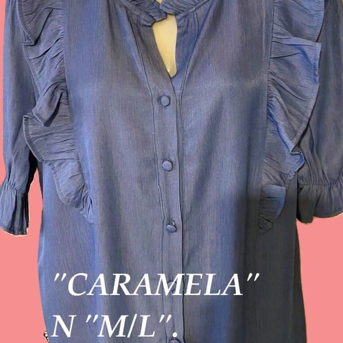 Caramela shirt new, blue, size M/L