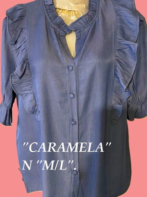 Caramela shirt new, blue, size M/L