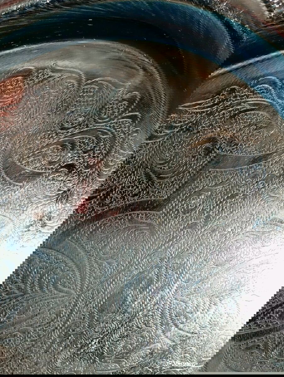 Inox δίσκος σερβιρίσματος vintage σαν καινούργιο, 28cm € 14,90