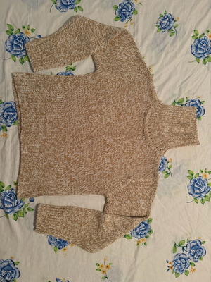 Turtleneck sweater beige like new, size L